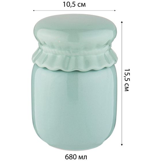 !09 БАНКА ДЛЯ СЫПУЧИХ ПРОДУКТОВ КОЛЛЕКЦИЯ &quot;MOSAIC&quot; 680 МЛ 10,5*10,5*15,5СМ