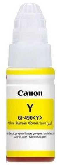 Чернила Canon GI-490Y 0666C001 желтый (70мл) для Canon Pixma G1400/2400/3400