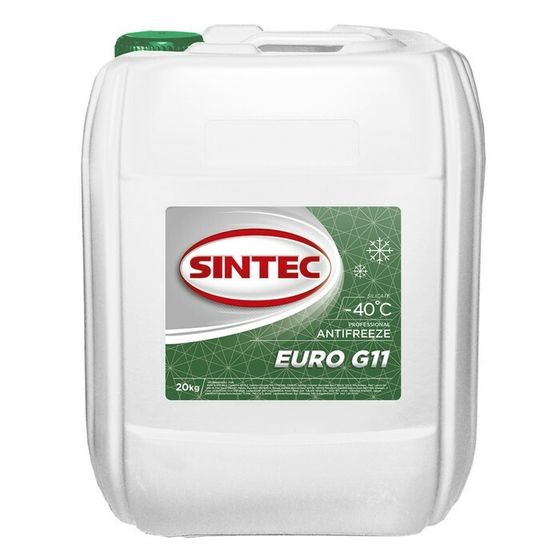 Антифриз Sintec Euro зеленый G11 (-40), 20 кг