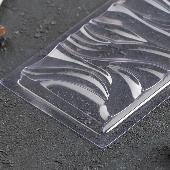 !09 НАБОР 2 ШТУКИ - Форма для шоколада «Волны», 18×8 см, в индивидуальной упаковке