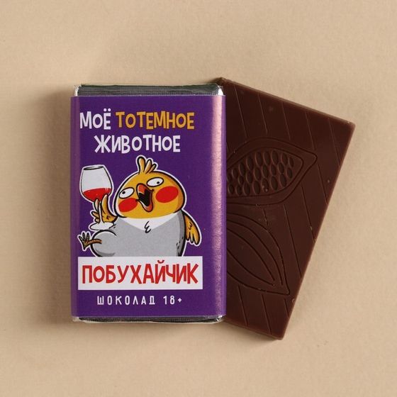 Шоколад молочный «Побухайчик», 12 г.