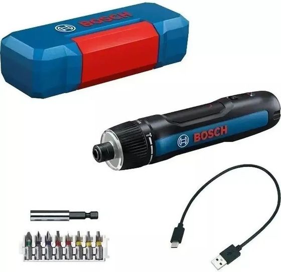 Отвертка аккумуляторная Bosch GO 3 1/4&quot; 1АКБ 2Ач и ЗУ