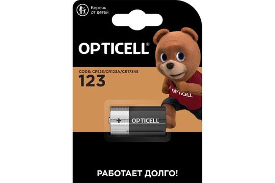 Батарея Opticell Specialty 123 (AAA) блистер (1шт)