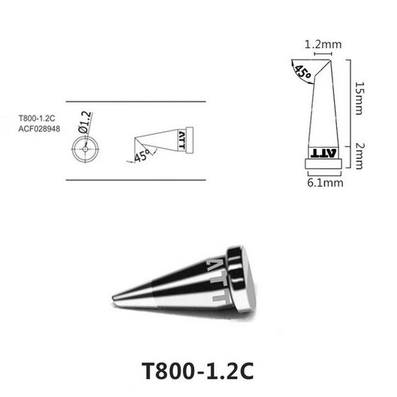 Паяльное жало Atten T800-1.2C