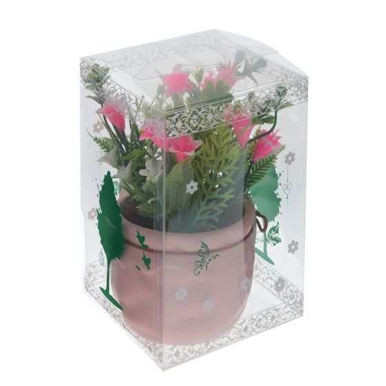 Цветочная композиция, L11 W11 H18 см, 4в.