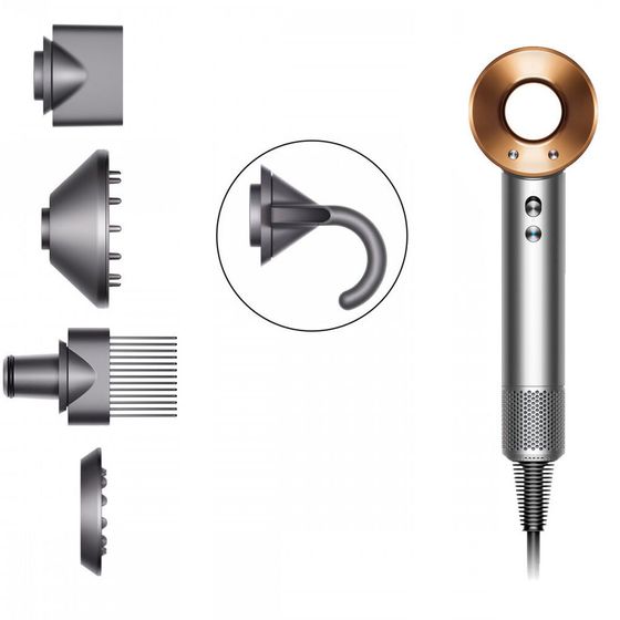Фен Dyson Supersonic HD07 1600Вт никель/медный (389922-01)