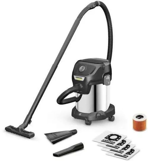 Строительный пылесос Karcher KWD 3 S V-17/4/20 Anniversary Edition 1000Вт сухая/сбор воды черный