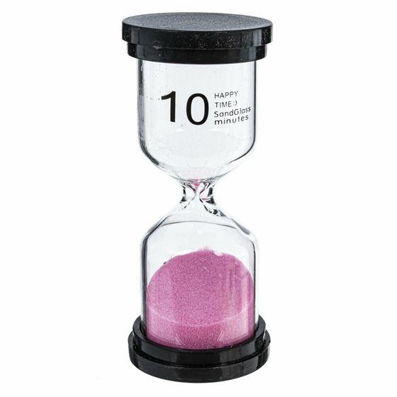 Часы песочные (10 мин.), Д4,5 Ш4,5 В10,5 см, 5в.