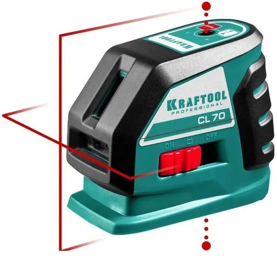 Нивелир лазерный Kraftool 34660-2 цв.луч. красный 2луч.