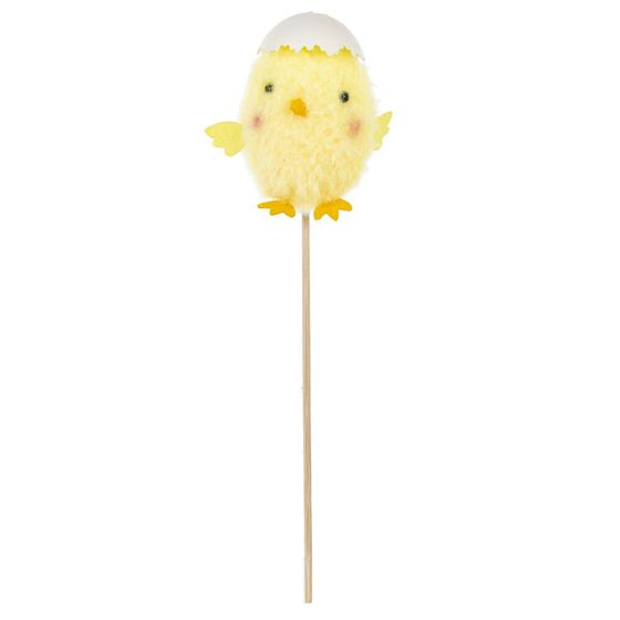 Изделие декоративное (вставка) "Цыпленок" (блок 12 шт) (7*6*8), L7 W6 H25 см, 3в.