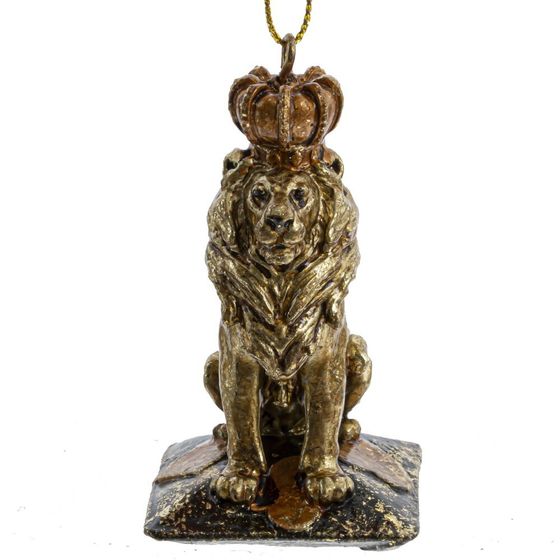 Фигурка декоративная подвесная &quot;Лев&quot;, L4 W4 H8 см, 2в.