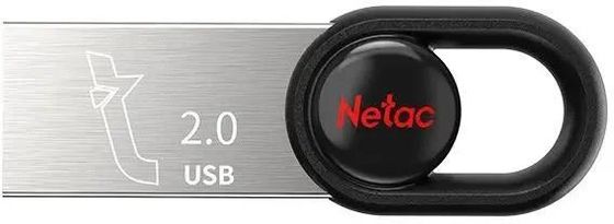 Флеш диск 16Gb Netac UM2 (NT03UM2N-016G-20BK) USB2.0 серебристый/черный