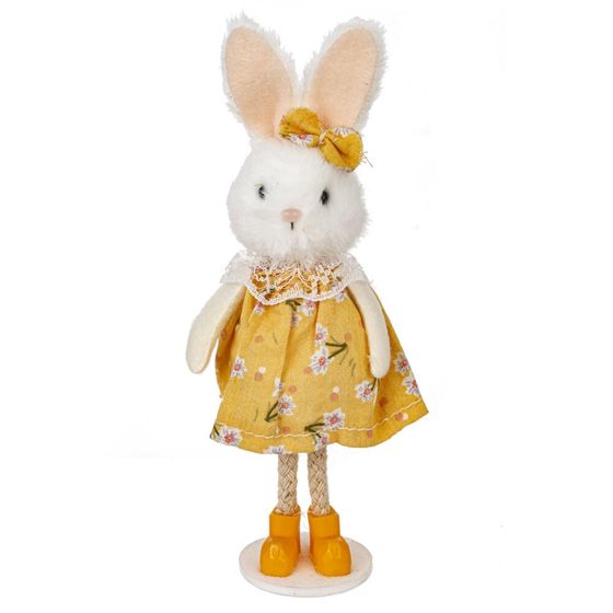 Фигурка декоративная "Зайка" (блок 6шт), L5 W3 H15 см, 3в.