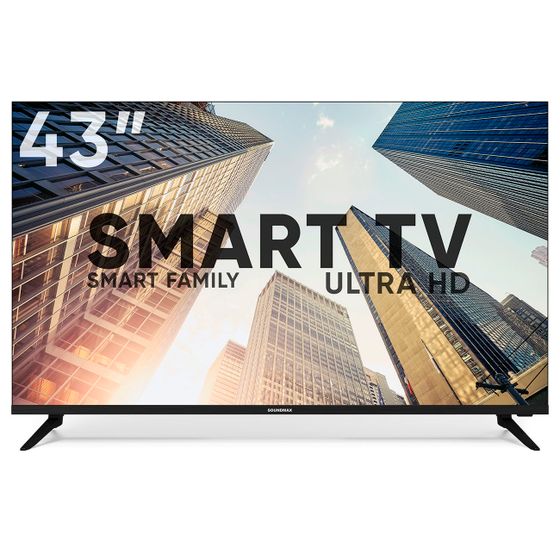 Телевизор LED 43&quot; Soundmax SM-LED43M02SU черный SmartTV Android безрамочный