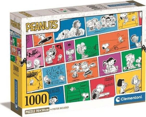 Clementoni Puzzle 1000 elementów Compact Peanuts Fistaszki