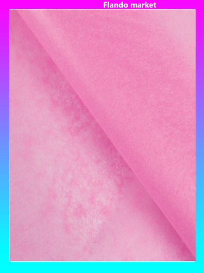 !Бумага упаковочная тишью 4 листа розовая, 50 см х 66 см