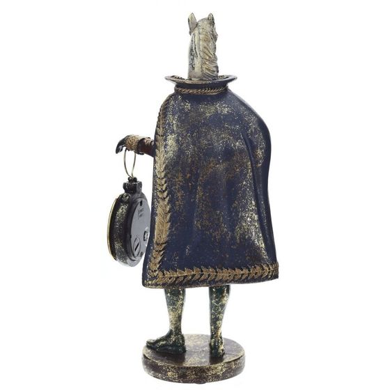 Фигурка декоративная &quot;Лошадь&quot; с часами D4см, (LR44x1), L12 W7,5 H24,5 см