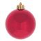 Набор из 6шт Украшение новогоднее Шар &quot;Вензель красный&quot;, D6 см, L6 W6 H7 см