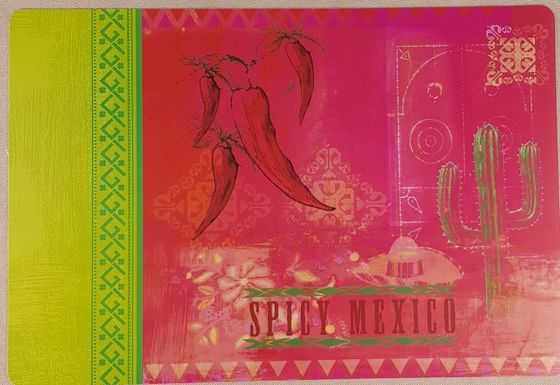 !09 Салфетка на стол, набор 2 штуки, "Слон" + "Перец" 29/41 см.