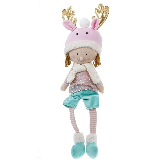 Игрушка набивная &quot;Мальчик, Девочка&quot;, L17 W10 H61/33 см, 2в.