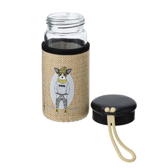 Бутылка, 250 мл, L7 W6,5 H14 см, дизайн микс