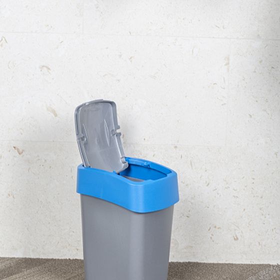 Контейнер для мусора FLIP BIN 50л голубой