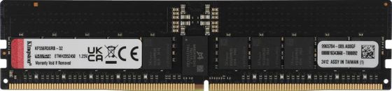 Память DDR5 32Gb 5600MHz Kingston KF556R36RB-32 Fury Renegade Pro RTL PC5-44800 CL36 RDIMM ECC 288-pin 1.25В kit single rank Ret