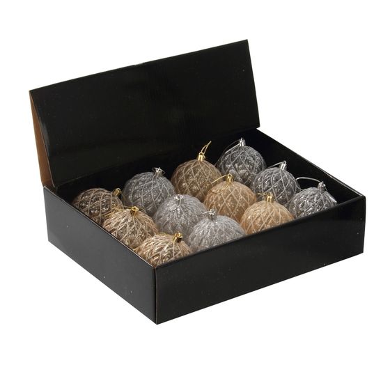 Набор из 12шт Украшение новогоднее Шар &quot;Восточная сказка&quot;, D10 см, L43 W33 H27 см