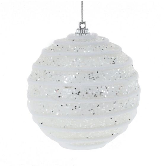 Набор из 3шт Украшение новогоднее &quot;Шар&quot;, D 8 см, L23,5 W8 H8 см