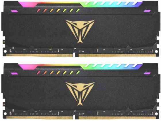 Память DDR4 2x16Gb 3200MHz Patriot PVSR432G320C8K Viper Steel RGb RTL Gaming PC4-25600 CL18 288-pin 1.35В dual rank с радиатором Ret