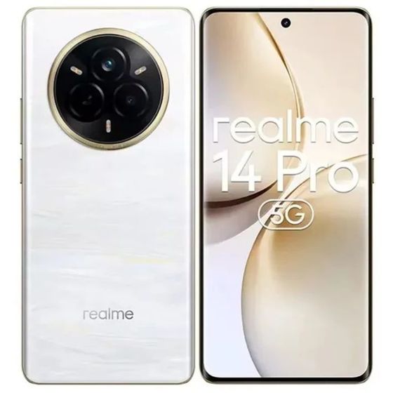 Смартфон Realme 14 Pro 5G 12/512Gb жемчужный белый (RMX5056/6941764454125)