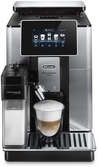 Кофемашина DeLonghi ECAM610.75.MB 1450Вт черный/серебристый
