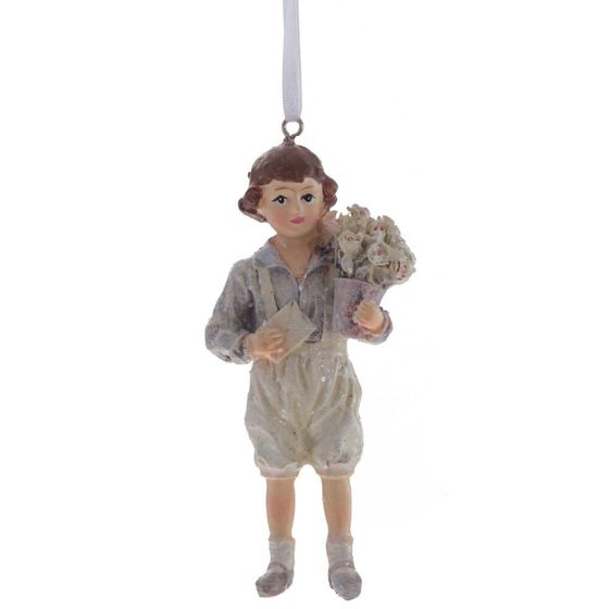 Изделие декоративное подвесное "Девочка/Мальчик", L5 W4 H11 см, 4в.