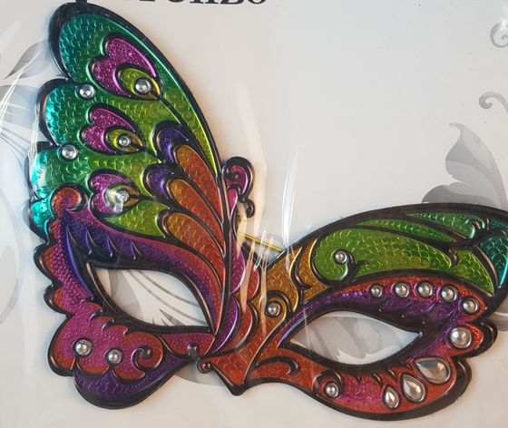 !09 Набор из 2-х штук - Маска &quot;Загадка&quot; /пайетки/