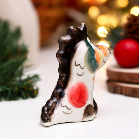 !09 Сувенир (набор 3 штуки) &quot;Дракон Баян&quot; гжель цвет, 6,5 см