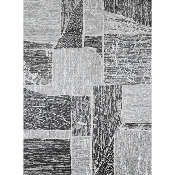 Ковёр прямоугольный RIMMA LUX, размер 120x170 см, дизайн l.grey/grey