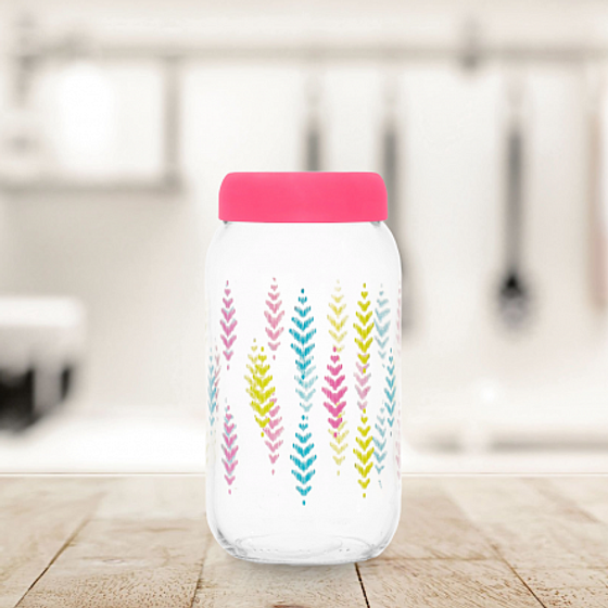 Банка LINEA цветная 1л