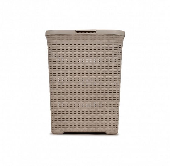 Корзина для белья РОТАНГ 40л латте