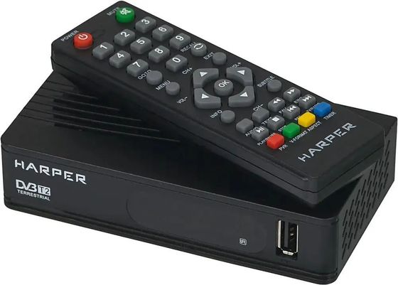 Ресивер DVB-T2 Harper HDT2-1202 черный