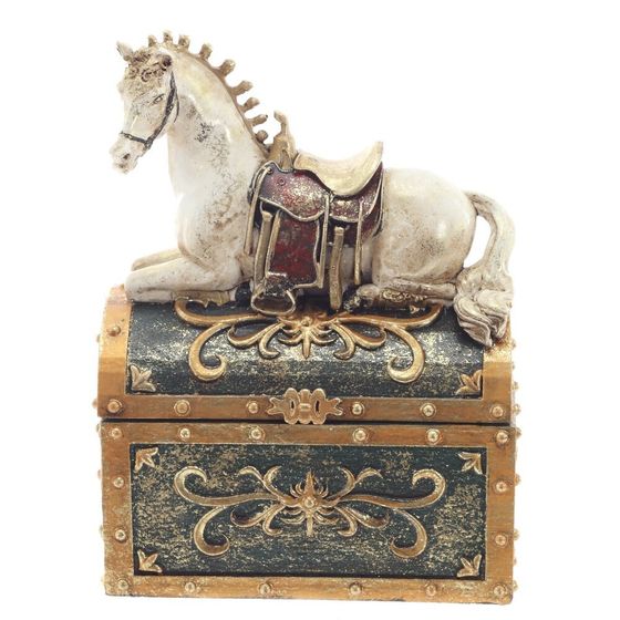 Шкатулка &quot;Лошадь&quot;, L14,5 W9 H20 см