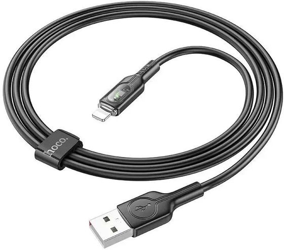 Кабель Hoco U120 iP USB (m)-Lightning (m) 1.2м черный