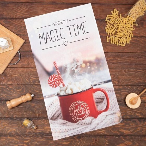 !09 Комплект из 2-х штук - Полотенце Magic time 40х73 см, 100% хл, саржа 190 гр/м2