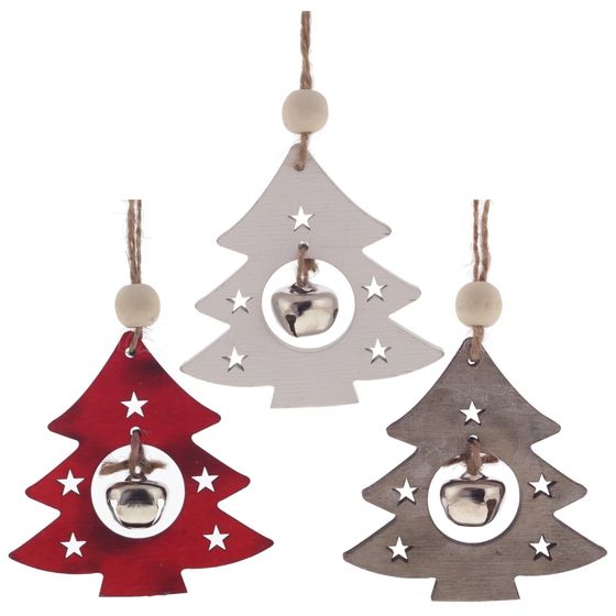 Украшение новогоднее "Елка", L8 W2 H8 см, 3в.