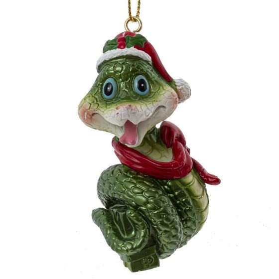 Фигурка декоративная подвесная &quot;Змея&quot;, L3,5 W3 H7 см, 4в.