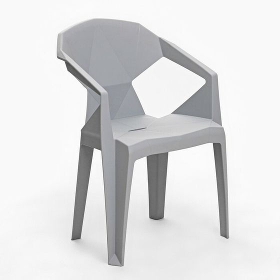Кресло для сада &quot;Epica&quot; серое, макс. нагрузка 120 кг, 41,5 х 56,5 х 81 см