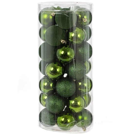 Набор из 35шт Украшение новогоднее "Шар", D 6 см, L16 W16 H36 см