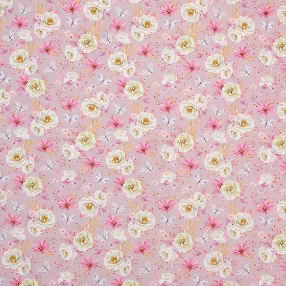 !Бумага упаковочная 2 листа крафт &quot;Цветы&quot;, 50 х 70 см.