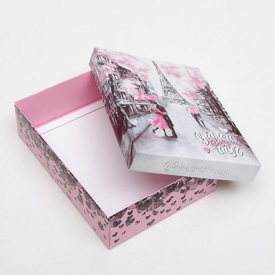 !Подарочная коробка 2 штуки сборная "Важен каждый миг", 21 х 15 х 5,7 см