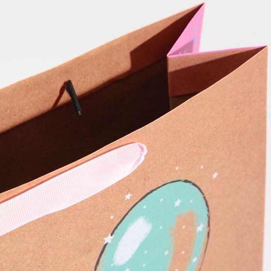 !Пакет крафтовый 2 штуки горизонтальный «HB to you», L 31 × 40 × 11,5 см