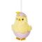 Изделие декоративное подвесное &quot;Цыпленок&quot; (блок 12шт), L6 W6 H8 см, 3в.